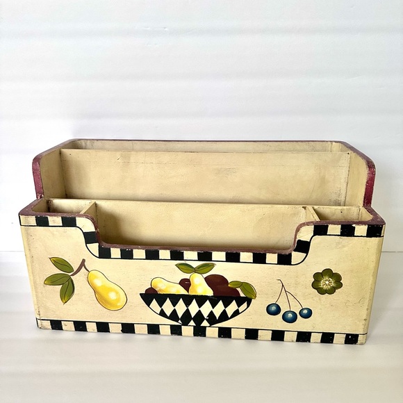 MacKenzie-Childs Look Alike Set Recipe Book & File Organizer / Organizer - Picture 2 of 10